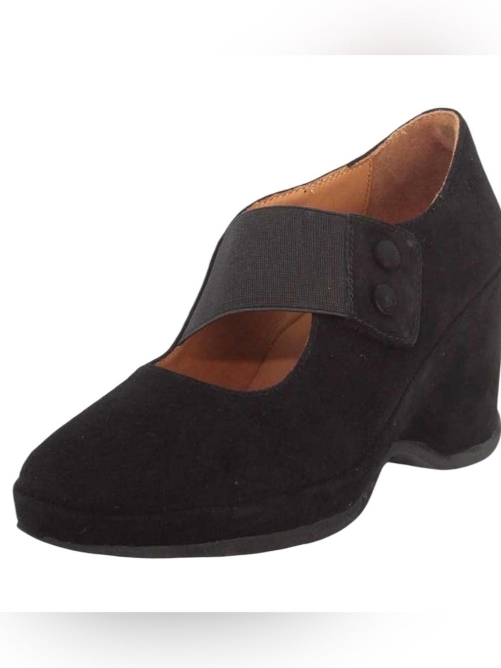 L'Amour Des Pieds black suede Oreana Suede Pumps, size 6.5 M